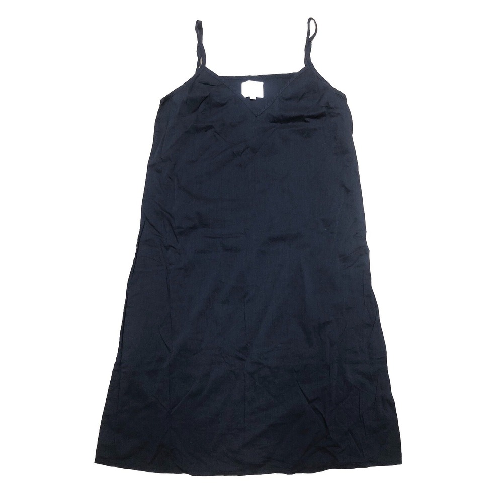 Sundays by We Are‎ Sundays Slip Dress Lining 0 Dark Navy Sleeveless Mini V Neck